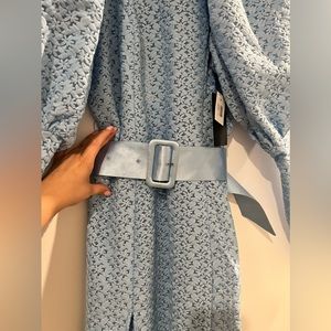 ROTATE, Blue lace dress